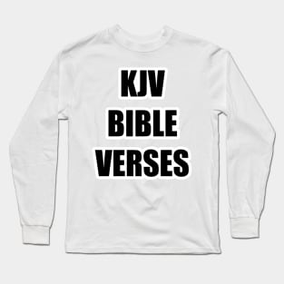 KJV BIBLE VERSES Text Typography Long Sleeve T-Shirt